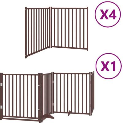 vidaXL Hundetür mit Tür - Faltbare Paneele - 80x90cm vidaXL Hundetür mit Tür - Faltbare Paneele - 80x90cm