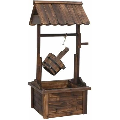 Vidaxl Drewniana Fontanna z Życzeniami - 57x50x112 cm - Dekoracja Ogrodu Vidaxl Drewniana Fontanna z Życzeniami - 57x50x112 cm - Dekoracja Ogrodu