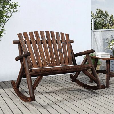 vidaXL 2-Sitzer Beistelltisch Holz Sofa - Beistelltisch vidaXL 2-Sitzer Beistelltisch Holz Sofa - Beistelltisch