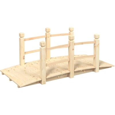 Pont de jardin avec garde-corps vidaXL - 150x67x56cm - Bois Pont de jardin avec garde-corps vidaXL - 150x67x56cm - Bois