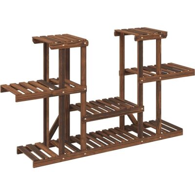 Support à fleurs en pin marron vidaXL 110x25x73 cm - Support pour fleurs Support à fleurs en pin marron vidaXL 110x25x73 cm - Support pour fleurs