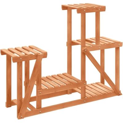 vidaXL Support à fleurs en bois de sapin massif marron clair 90x25x73.5 cm - Support pour plantes - Publicité vidaXL Support à fleurs en bois de sapin massif marron clair 90x25x73.5 cm - Support pour plantes - Publicité