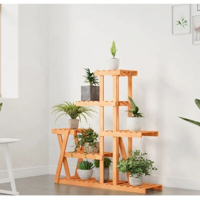 vidaXL Kukkaruukkujalusta 95x25x96 cm Kestävästä kuusipuusta - Kukkaruukkujalusta vidaXL Kukkaruukkujalusta 95x25x96 cm Kestävästä kuusipuusta - Kukkaruukkujalusta