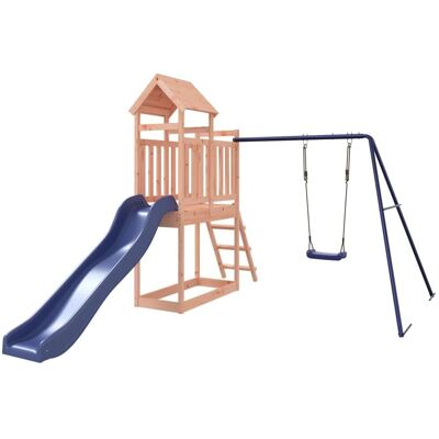 vidaXL Wooden Outdoor Playset with Slide & Swing - Kids Playground 3-8Y vidaXL Wooden Outdoor Playset with Slide & Swing - Kids Playground 3-8Y