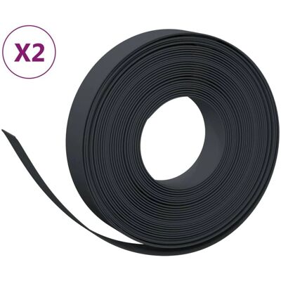 vidaXL Garteneinfassung - Schwarz, 20 x 0,1 m - Gartenbegrenzung vidaXL Garteneinfassung - Schwarz, 20 x 0,1 m - Gartenbegrenzung