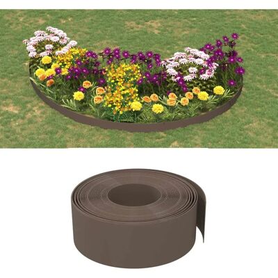 vidaXL Obrzeża ogrodowe Brązowe - 4 szt - 40x0.2m vidaXL Obrzeża ogrodowe Brązowe - 4 szt - 40x0.2m
