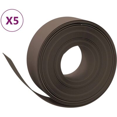 vidaXL Obrzeża Ogrodowe Brązowe - Obrzeża Ogrodowe, 50 x 0.2 m, 5 szt vidaXL Obrzeża Ogrodowe Brązowe - Obrzeża Ogrodowe, 50 x 0.2 m, 5 szt