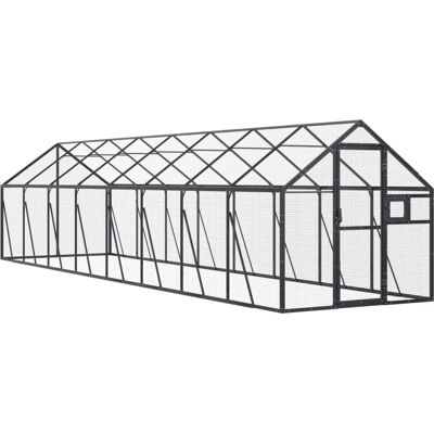 vidaXL Fuglerekke - 1,79x8x1,85m Udevoliere med Låsebare Døre vidaXL Fuglerekke - 1,79x8x1,85m Udevoliere med Låsebare Døre