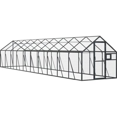 vidaXL Außenvoliere - 1,79x10x1,85 m - Vogelkäfig, Aluminium vidaXL Außenvoliere - 1,79x10x1,85 m - Vogelkäfig, Aluminium
