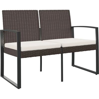 vidaXL Gartenbank 2-Sitzer mit Kissen - Gartenbank vidaXL Gartenbank 2-Sitzer mit Kissen - Gartenbank