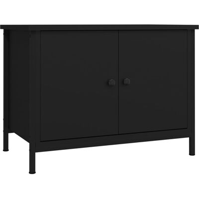 vidaXL 826295 Zwart TV-meubel - TV-kast, spaanplaat vidaXL 826295 Zwart TV-meubel - TV-kast, spaanplaat