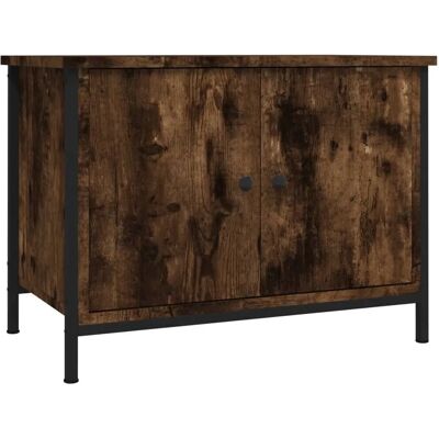 vidaXL TV Kast met Deuren Fumed Eik 60x35x45 cm - TV Meubel vidaXL TV Kast met Deuren Fumed Eik 60x35x45 cm - TV Meubel