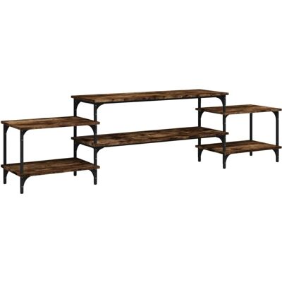 vidaXL Smoked Oak 117x35x52 cm Engineered Wood TV Cabinet - TV Type vidaXL Smoked Oak 117x35x52 cm Engineered Wood TV Cabinet - TV Type