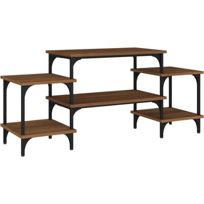 vidaXL Brauner Eichen TV-Schrank 117x35x52 cm - TV Möbel vidaXL Brauner Eichen TV-Schrank 117x35x52 cm - TV Möbel