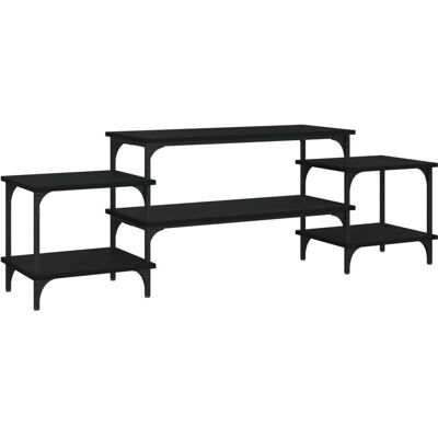 vidaXL Meuble TV noir 157x35x52 cm - Meuble télévision - Publicité vidaXL Meuble TV noir 157x35x52 cm - Meuble télévision - Publicité