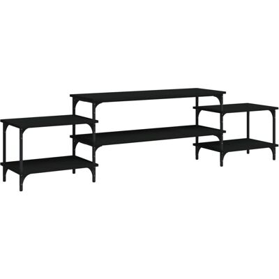 vidaXL 826325 Schwarzes TV-Board 197x35x52 cm - TV Cabinet vidaXL 826325 Schwarzes TV-Board 197x35x52 cm - TV Cabinet
