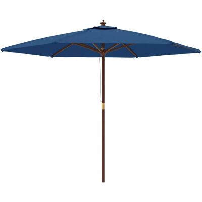 Maisonchic Vaaleansininen puutarhaparasol - 299x240 cm - UV-kestävä Maisonchic Vaaleansininen puutarhaparasol - 299x240 cm - UV-kestävä