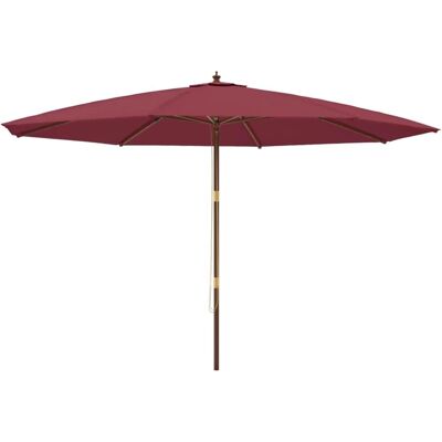 Maisonchic Bordeauxroter Gartenschirm 400x273 cm - Gartenschirm Maisonchic Bordeauxroter Gartenschirm 400x273 cm - Gartenschirm