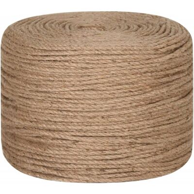 vidaXL Juta lina 6mm 50m Naturalny konopny sznurek - Do sztuki i ogrodnictwa vidaXL Juta lina 6mm 50m Naturalny konopny sznurek - Do sztuki i ogrodnictwa