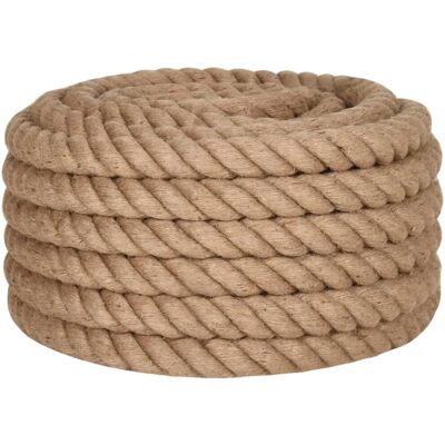 vidaXL Lina z juty 25 m długości 36 mm grubości - Lina vidaXL Lina z juty 25 m długości 36 mm grubości - Lina