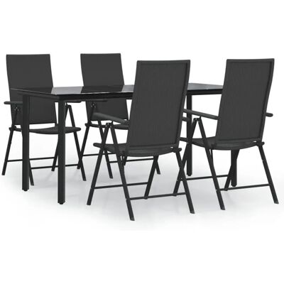 Maisonchic Modell 954556 Garten Essgruppe Schwarz Maisonchic Modell 954556 Garten Essgruppe Schwarz