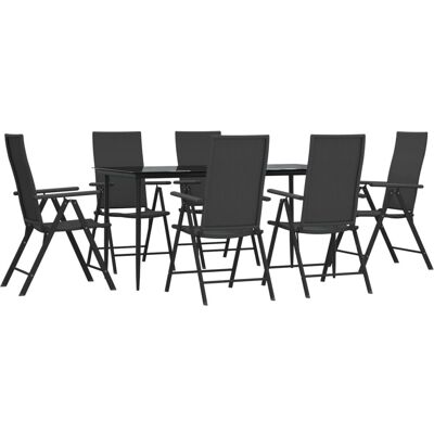 Maisonchic Juego de Comedor de Jardín 7 Piezas - Resina Resistente Maisonchic Juego de Comedor de Jardín 7 Piezas - Resina Resistente