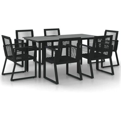Maisonchic Garden Dining Set - Weather-Resistant PVC Rattan - Steel Frame Maisonchic Garden Dining Set - Weather-Resistant PVC Rattan - Steel Frame