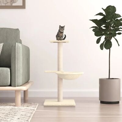 vidaXL Kattenboom met sisal krabpalen 72 cm - crème (171768) vidaXL Kattenboom met sisal krabpalen 72 cm - crème (171768)