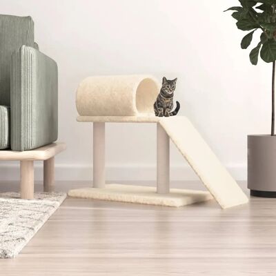 vidaXL Katzenbaum mit Tunnel und Leiter 55,5 cm - creme (171789) vidaXL Katzenbaum mit Tunnel und Leiter 55,5 cm - creme (171789)