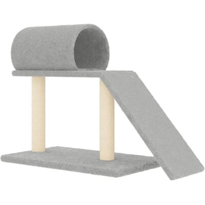 vidaXL Katzenbaum mit Tunnel und Leiter 55,5 cm - hellgrau vidaXL Katzenbaum mit Tunnel und Leiter 55,5 cm - hellgrau