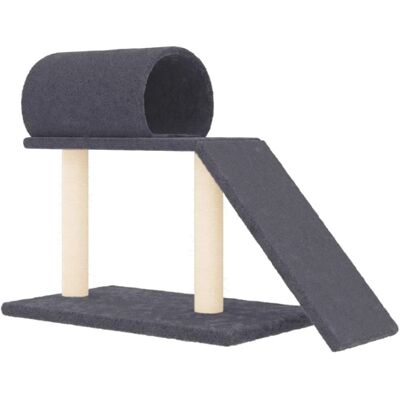 vidaXL Arbre à chat avec tunnel et échelle 55,5 cm - gris foncé - Publicité vidaXL Arbre à chat avec tunnel et échelle 55,5 cm - gris foncé - Publicité