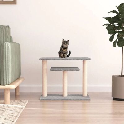 vidaXL Kratzpfosten für Katzen mit Plattformen 62,5 cm - Baum mit Plattformen 62,5 cm hellgrau (172047) vidaXL Kratzpfosten für Katzen mit Plattformen 62,5 cm - Baum mit Plattformen 62,5 cm hellgrau (172047)