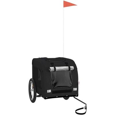 vidaXL Hund Fahrradanhänger - Hund Fahrradanhänger, Schwarz, 125x64x66 cm vidaXL Hund Fahrradanhänger - Hund Fahrradanhänger, Schwarz, 125x64x66 cm