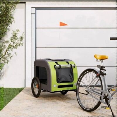 vidaXL Fahrradanhänger für Hunde - Robustes Eisen & Oxford-Stoff vidaXL Fahrradanhänger für Hunde - Robustes Eisen & Oxford-Stoff