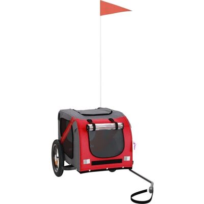 vidaXL Remorque pour chiens - Remorque de vélo pour chiens, Rouge, 124 x 53 x 53 cm - Publicité vidaXL Remorque pour chiens - Remorque de vélo pour chiens, Rouge, 124 x 53 x 53 cm - Publicité