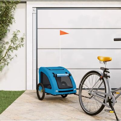 vidaXL Blaue Fahrradanhänger für Haustiere - Fahrradanhänger vidaXL Blaue Fahrradanhänger für Haustiere - Fahrradanhänger