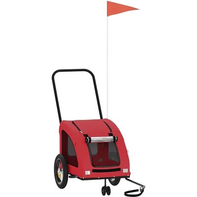 vidaXL Roter Fahrradanhänger - Fahrradanhänger vidaXL Roter Fahrradanhänger - Fahrradanhänger
