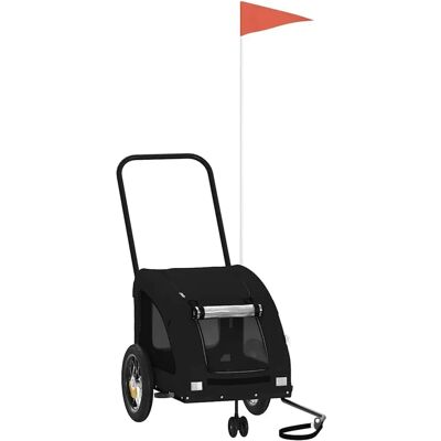 vidaXL Kæledyrscykeltrailer - Oxford stof, Jern, 125x52x53 cm - Transport af kæledyr vidaXL Kæledyrscykeltrailer - Oxford stof, Jern, 125x52x53 cm - Transport af kæledyr