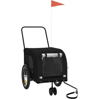 vidaXL Hund Fahrradanhänger - Robuster Eisenrahmen, Oxford-Bezug, 125x63x66 cm vidaXL Hund Fahrradanhänger - Robuster Eisenrahmen, Oxford-Bezug, 125x63x66 cm