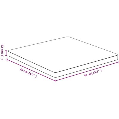 vidaXL Plateau en bambou 40x40x2,5 cm - Remplacement - Publicité vidaXL Plateau en bambou 40x40x2,5 cm - Remplacement - Publicité