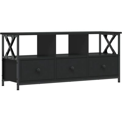 vidaXL Musta 102x33x45 cm teollinen TV-kaappi - TV-yksikkö ja konsoli vidaXL Musta 102x33x45 cm teollinen TV-kaappi - TV-yksikkö ja konsoli