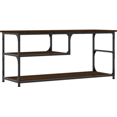 vidaXL Brauner Eichen TV-Schrank - Medienaufbewahrung - TV-Ständer - 103x38x46,5 cm vidaXL Brauner Eichen TV-Schrank - Medienaufbewahrung - TV-Ständer - 103x38x46,5 cm
