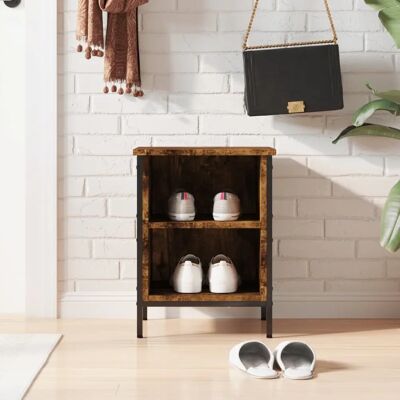 vidaXL Schuhschrank geräucherte Eiche - Schuhregal Ablageschrank - 38x35x50 cm vidaXL Schuhschrank geräucherte Eiche - Schuhregal Ablageschrank - 38x35x50 cm
