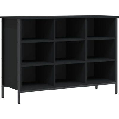 vidaXL Musta 100x35x70 cm kenkäkaappi insinööripuusta - Kenkäkaappi vidaXL Musta 100x35x70 cm kenkäkaappi insinööripuusta - Kenkäkaappi