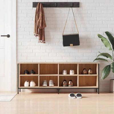 vidaXL Schuhschrank Sonoma Eiche 131x35x50 cm - Schuhregal vidaXL Schuhschrank Sonoma Eiche 131x35x50 cm - Schuhregal