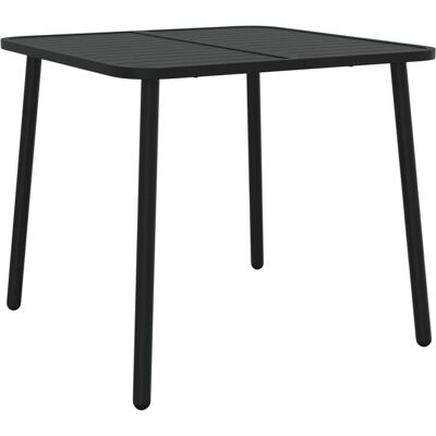 vidaXL Havebord 80x80x71 cm Stål - Udendørs Spisebord Kaffebord vidaXL Havebord 80x80x71 cm Stål - Udendørs Spisebord Kaffebord