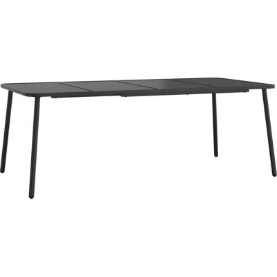 vidaXL Havebord antracit 200x100x71 cm Stål vidaXL Havebord antracit 200x100x71 cm Stål