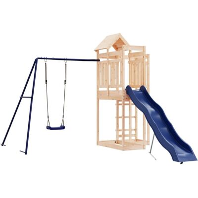 Ensemble de jeux extérieur vidaXL en pin massif - Maison et tour pour enfants - Publicité Ensemble de jeux extérieur vidaXL en pin massif - Maison et tour pour enfants - Publicité