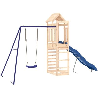 Ensemble de jeux vidaXL avec toboggan, balançoire & bac à sable - Publicité Ensemble de jeux vidaXL avec toboggan, balançoire & bac à sable - Publicité