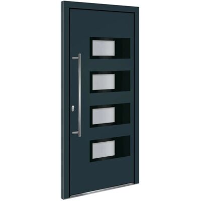 vidaXL Haustür Anthrazit 100x210 cm - Sicherheit, Langlebig, Isoliert vidaXL Haustür Anthrazit 100x210 cm - Sicherheit, Langlebig, Isoliert
